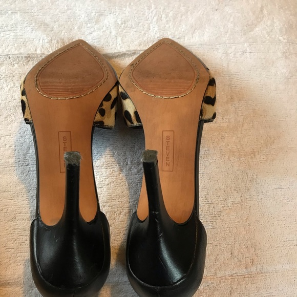 SOLD Steven Madden Vadah Real Fur Leather heels - Picture 6 of 8